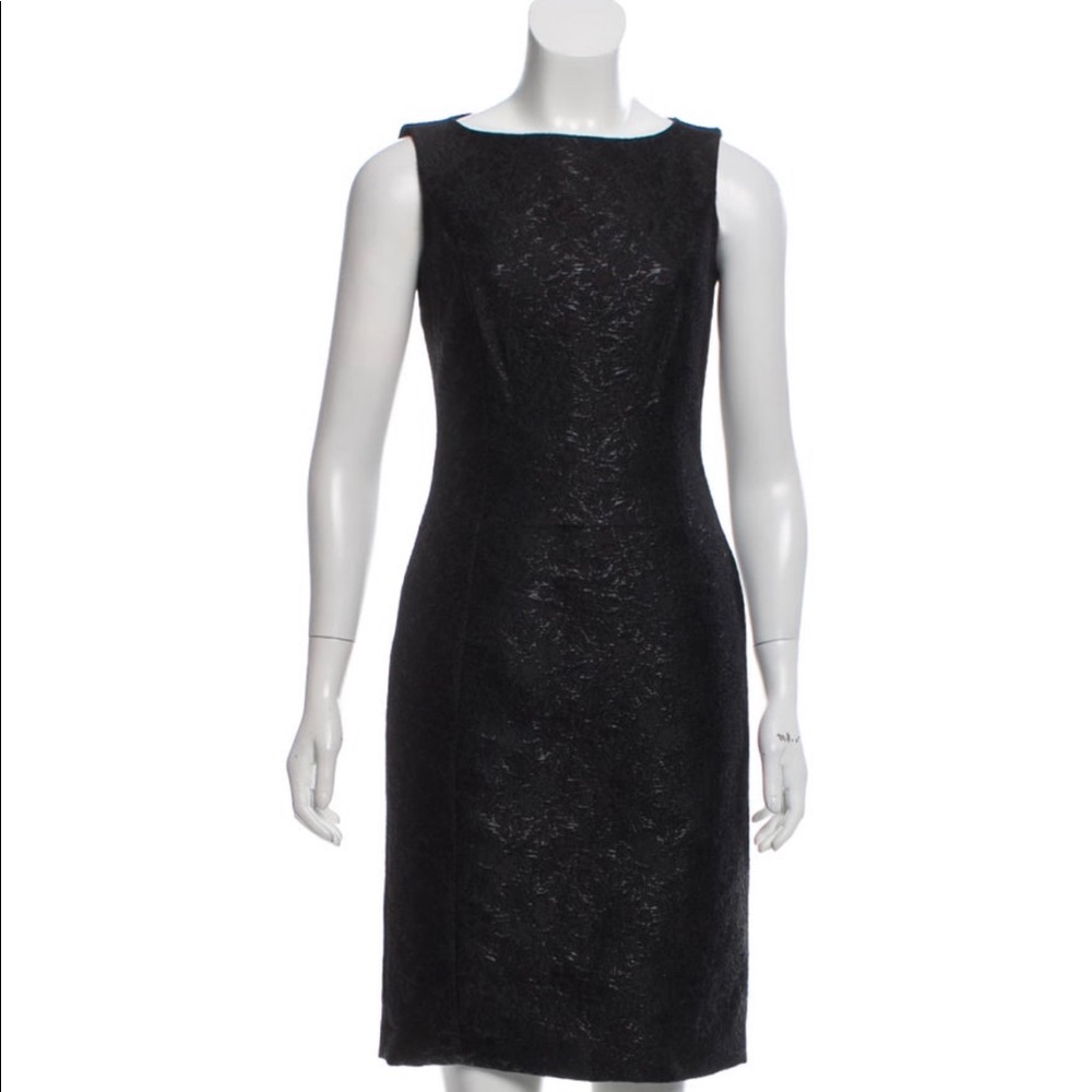 🚫SOLD🚫 Prada Black Sleeveless Floral Jacquard Dress NWOT - Picture 2 of 9
